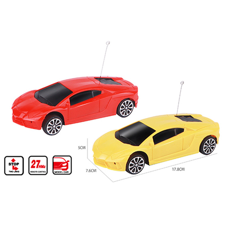 hot sell radio control plastic 1/24 scale 2 channel Steering Wheel Racing RC Car remote control toy car