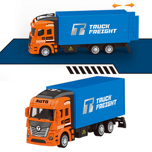 2023 hot sale 1/36 metal truck model children creative diecast alloy container truck toy