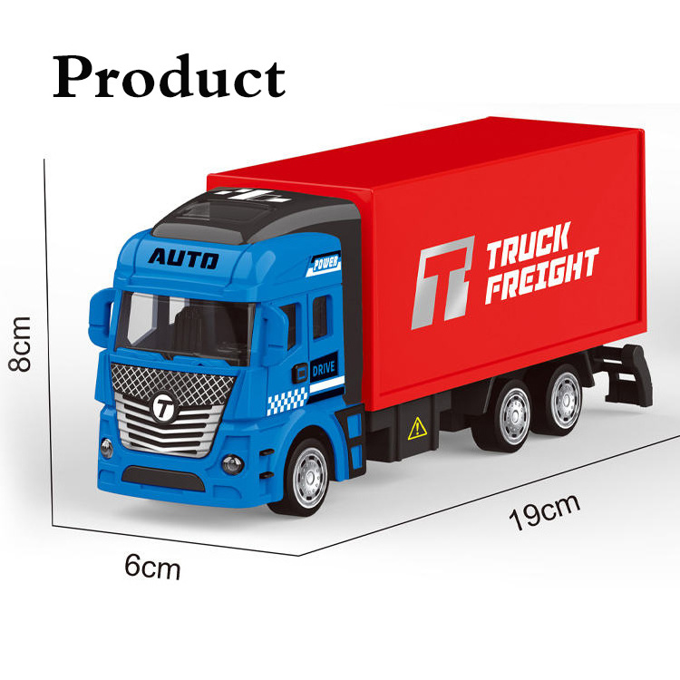 2023 hot sale 1/36 metal truck model children creative diecast alloy container truck toy