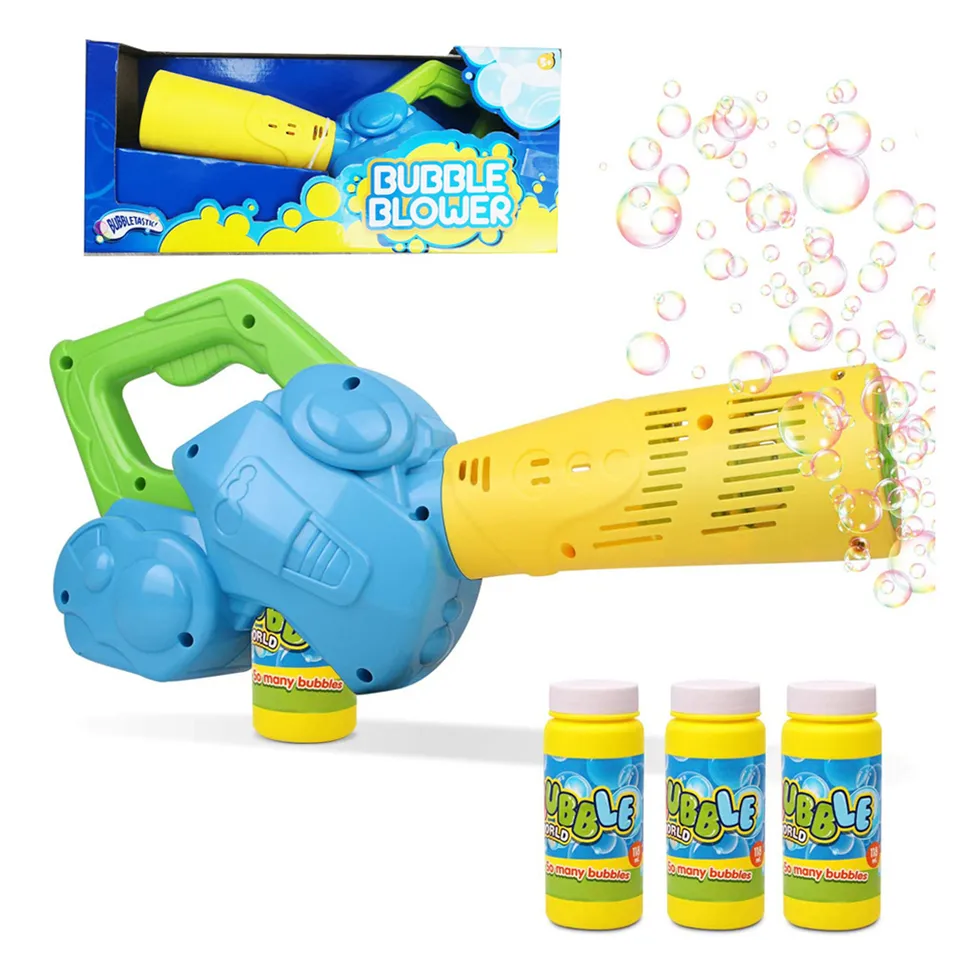 Hot Selling Summer&Outdoor Toys B/O Automatic Bubble Leaf Blower Bubble Machine Toy For Children