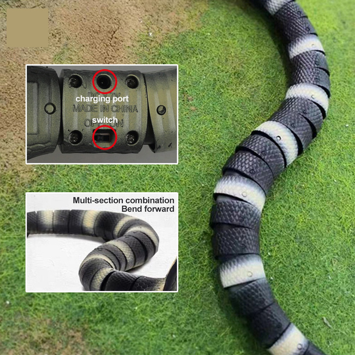 2022 Wholesale Plastic Realistic Snake Toys simulation animal model infrared remote control snake toy