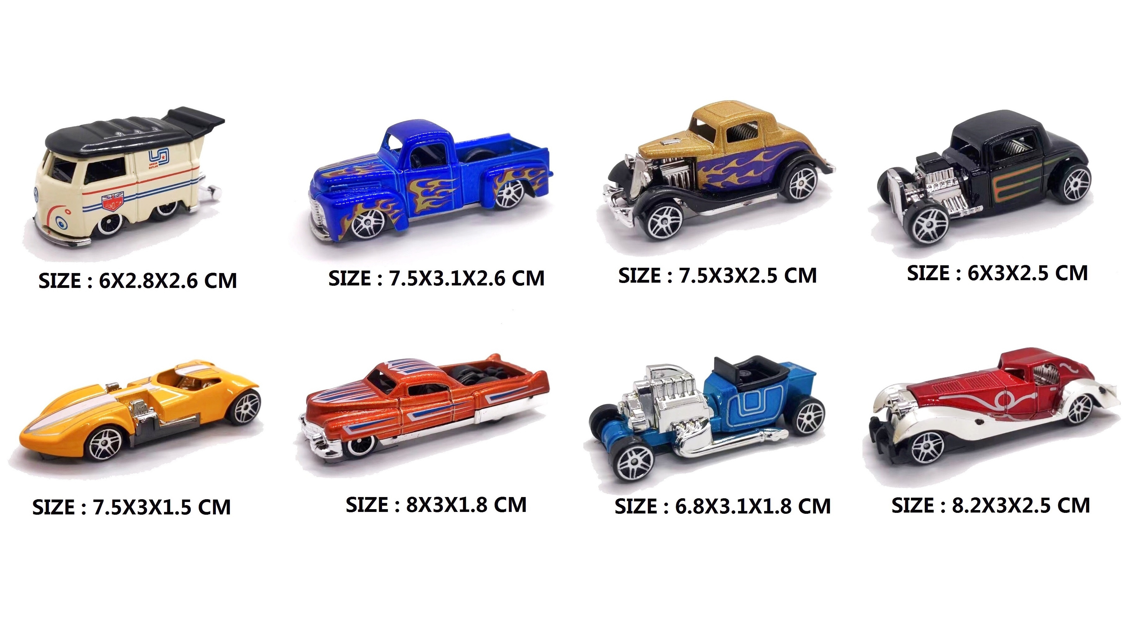 HH TOYS New Hot Selling Wholesale Vehicle Model 1/64 Alloy Car Set Mini Die Cast Car Toy For Children