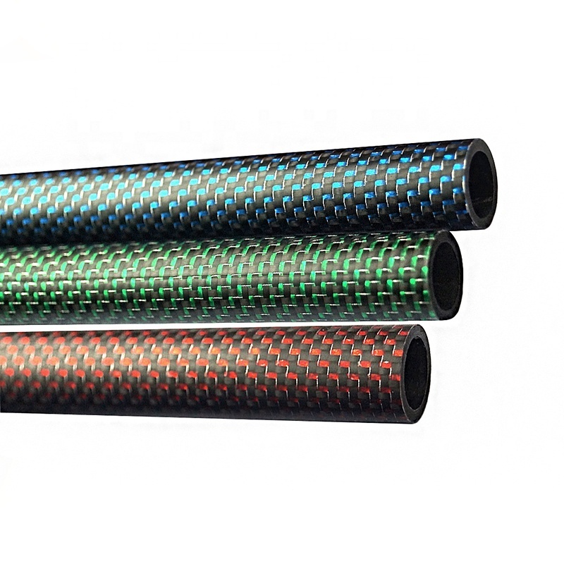 colored carbon fiber round tube tubing