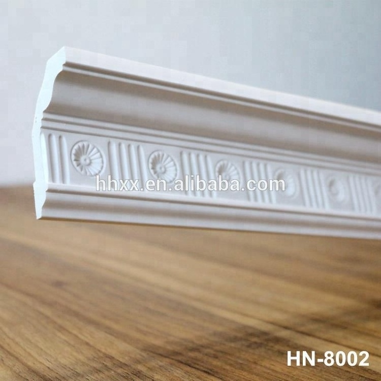 polyurethane material cheap PU foam crown molding