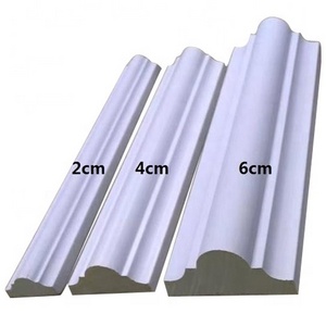 2cm 4cm 6cm Polyurethane Interior Wall Panel Molding Interior Ceiling Decoration Frame PU Plain Corner Mouldings