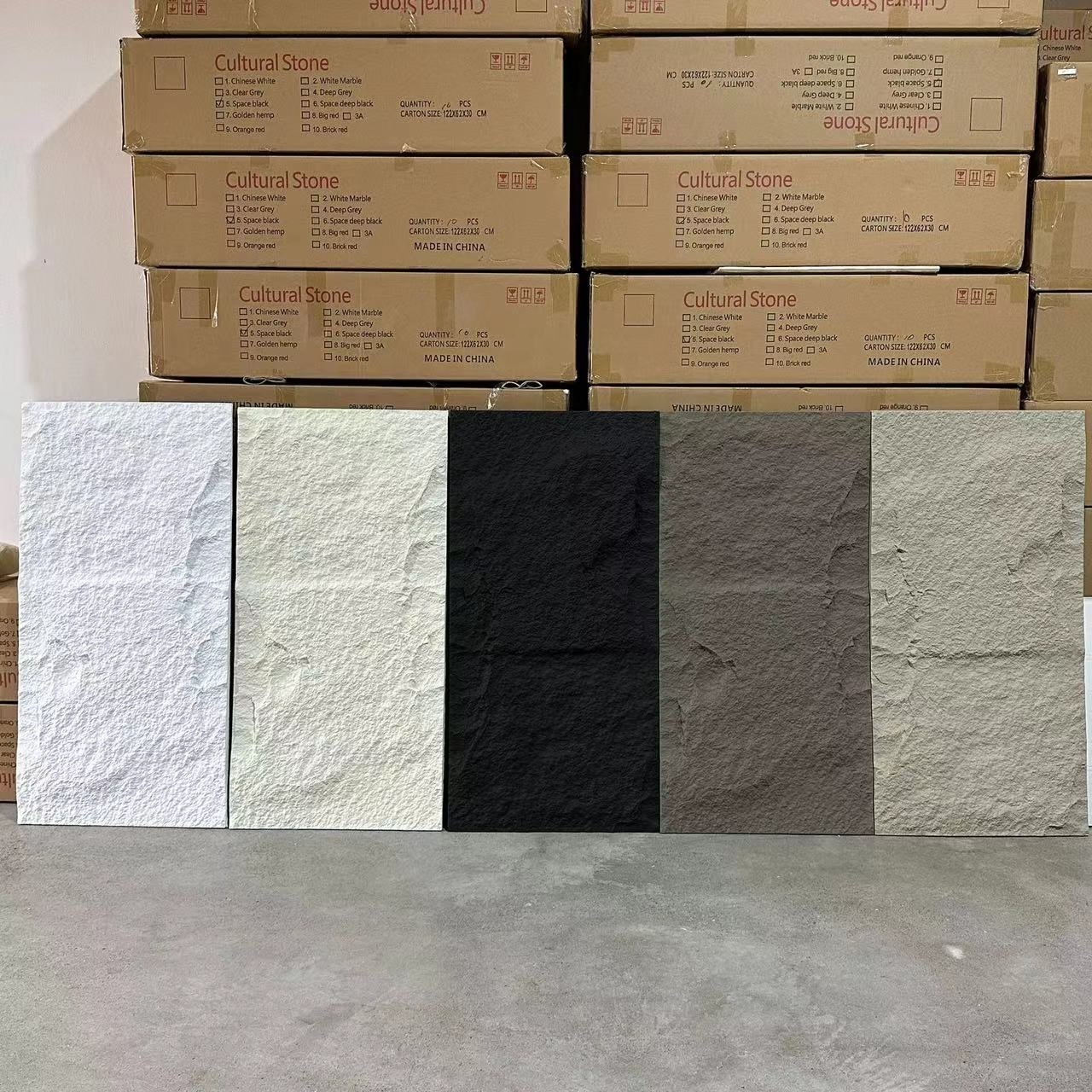 Polyurethane PU Faux Artificial Culture Stone Exterior Decorative Wall Panels