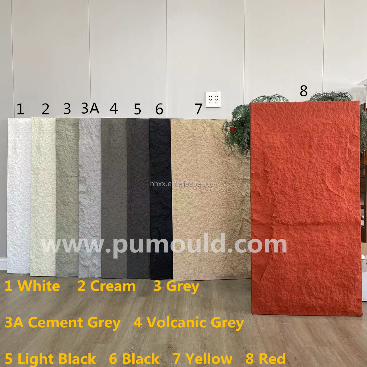 Polyurethane PU Faux Artificial Culture Stone Exterior Decorative Wall Panels