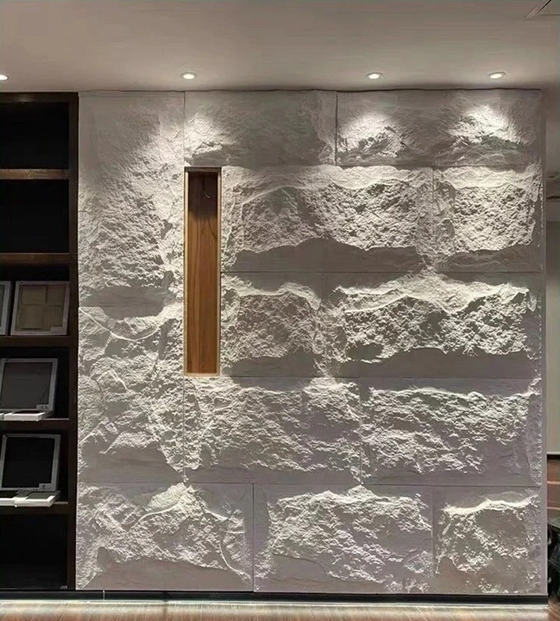 Hot Sell Easy installation PU Mushroom Stone Artificial Polyurethane stone panel faux wall for Indoor and outdoor