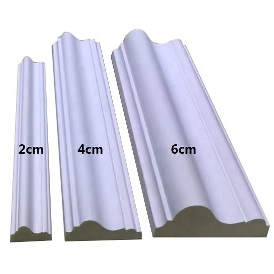 Window door wall trim line molding Construction white flat china pu foam cornice panel polyurethane mouldings