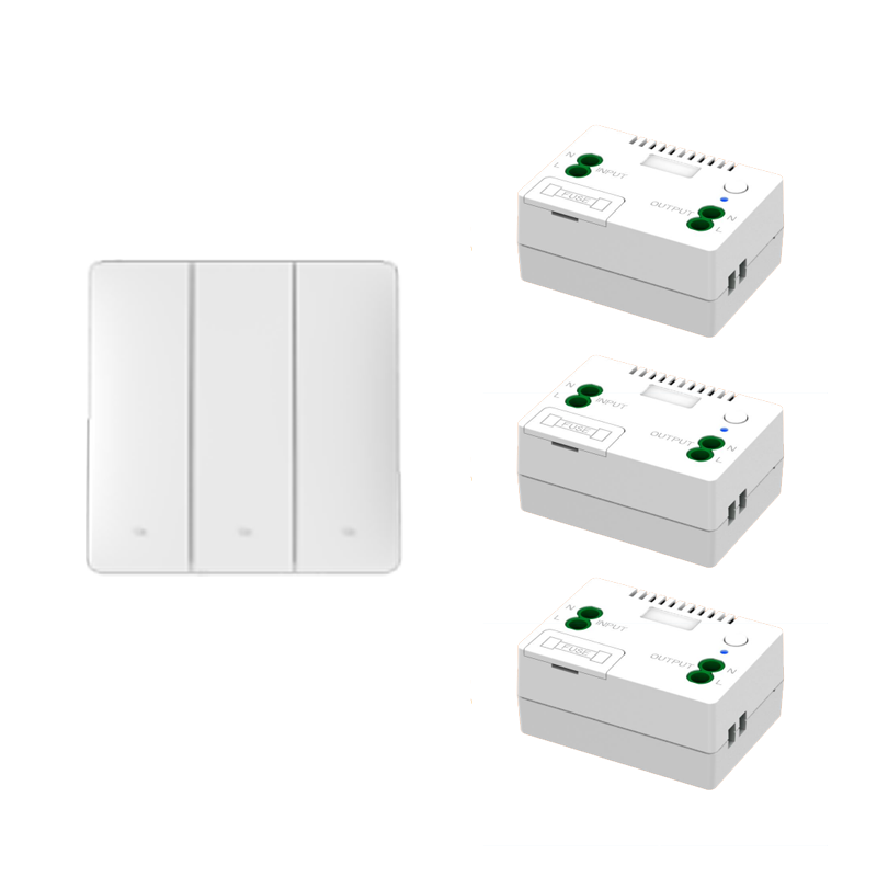 Wireless Switch Wireless Doorbell Kinetic Energy Receiving Controller Relay 110v-230v Smart Wall Switch