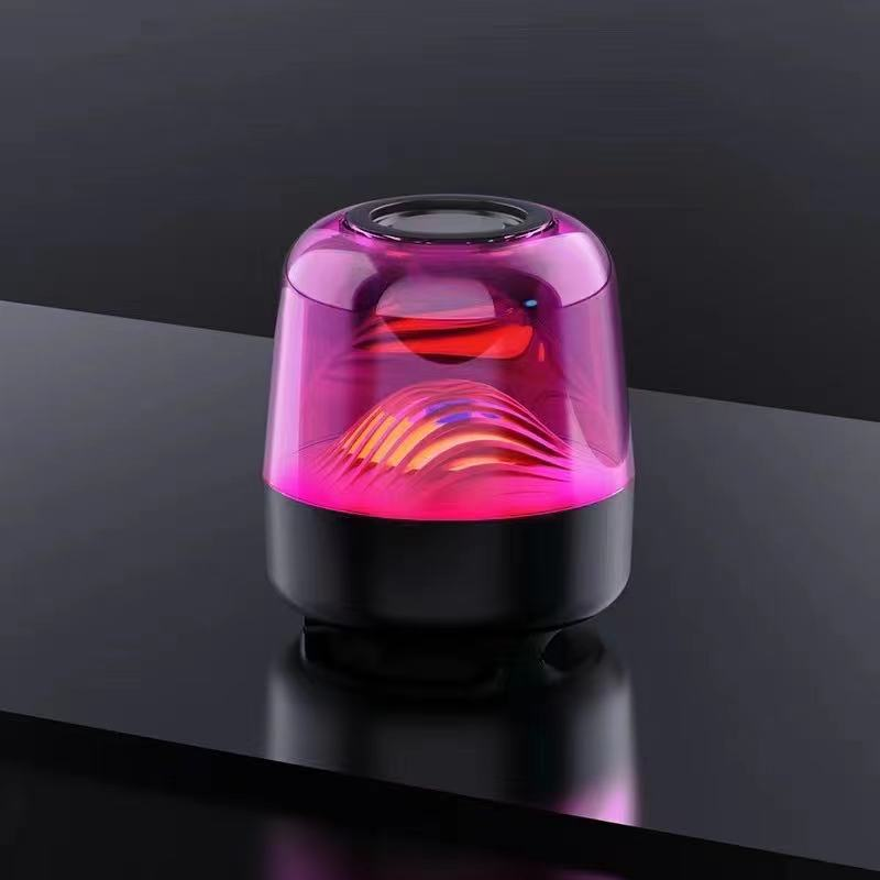 Dazzling Lights Wireless Bt Speaker Mobile Computer Subwoofer Glazed Small Audio Portable Bluetooth Speaker