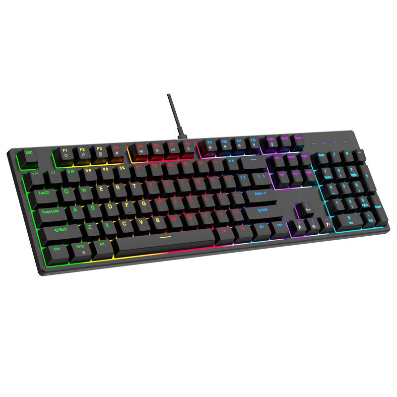 Rgb Mechanical Keyboard 104 Keys Backlit Wired Gaming Keyboards Usb Gamer Keyboard Switches