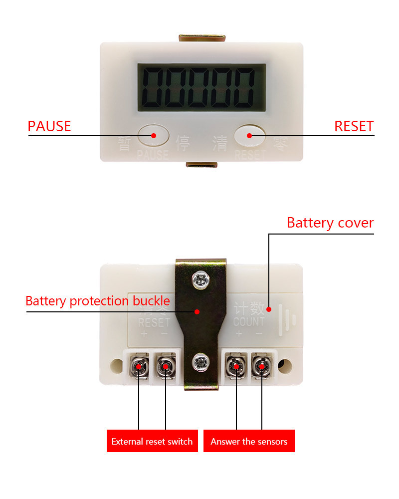 Electronic Digital 5 Display Counter Proximity Industrial Magnetic Sensor Switch Punch Tasbih Counter Finger