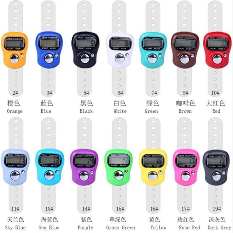 Digital Finger Clicker Electronic Tally Ring Counter Digital Tasbih Finger Counter