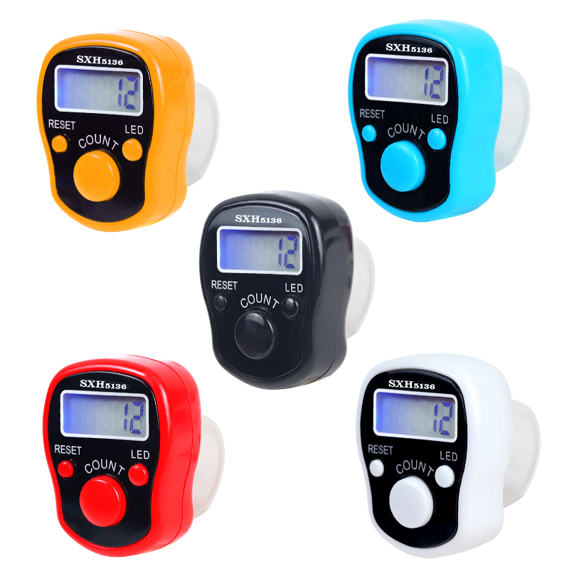 Stitch Marker Row Hand Tally Finger Counter Lcd Digital Counter Display With Light