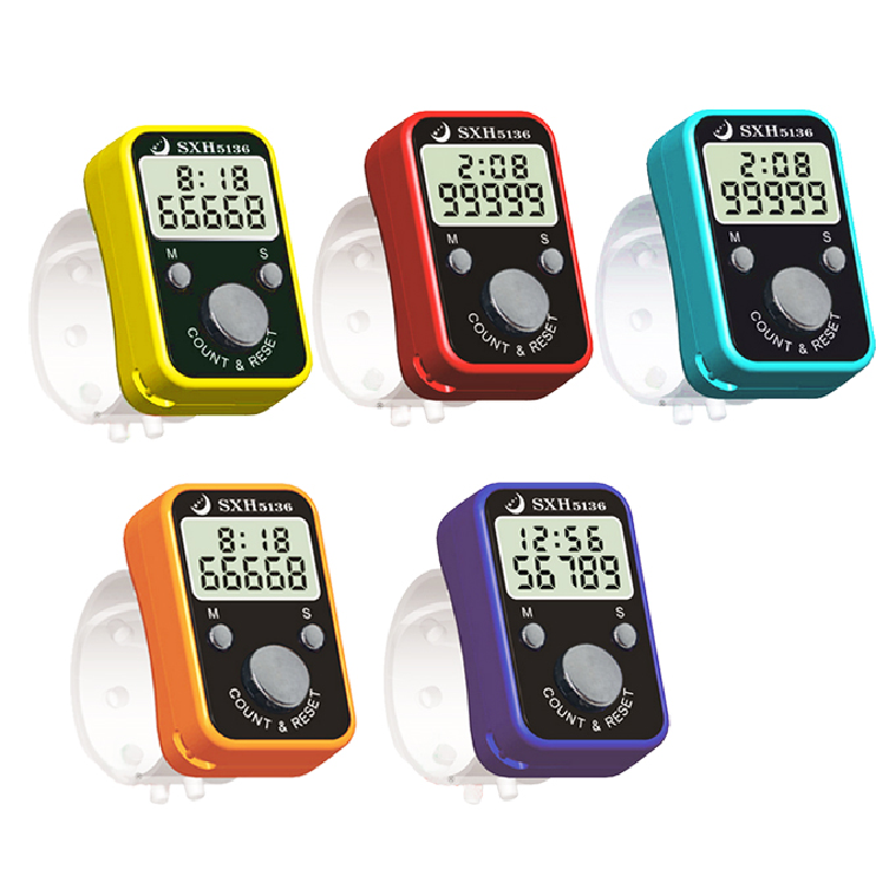 Lcd Finger Hand Tally Counter Digital Handheld Tally Counter With Time Display Mini Finger Counter