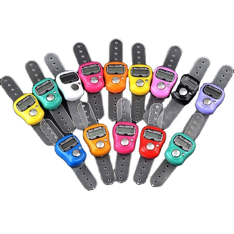 Digital Finger Clicker Electronic Tally Ring Counter Digital Tasbih Finger Counter