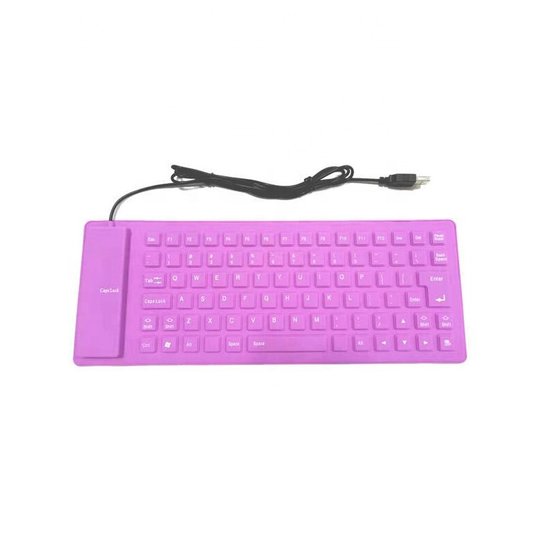 85 Keys Usb Wired Gaming Keyboards Waterproof Foldable Silicone Flexible Keyboard