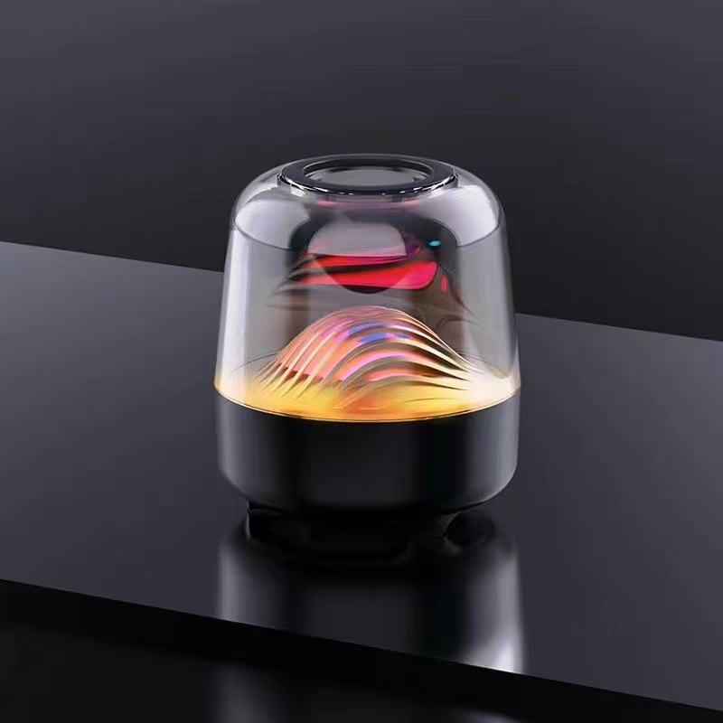 Dazzling Lights Wireless Bt Speaker Mobile Computer Subwoofer Glazed Small Audio Portable Bluetooth Speaker