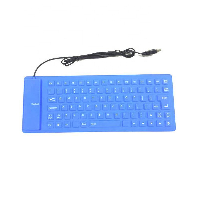 85 Keys Usb Wired Gaming Keyboards Waterproof Foldable Silicone Flexible Keyboard