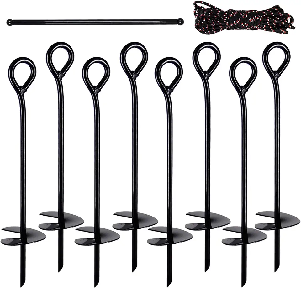 Different Size Ground Anchor Kit metal Heavy Duty Long Ground Anchor Kit