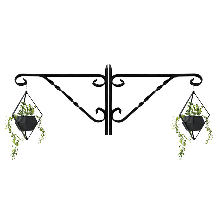 Hanging Flower Pot Bracket iron hanging plant bracket for plant hangers outdoor