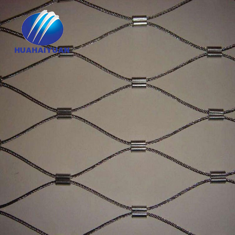 Aviary zoo mesh netting small steel rope wire mesh Popular stainless steel cable net