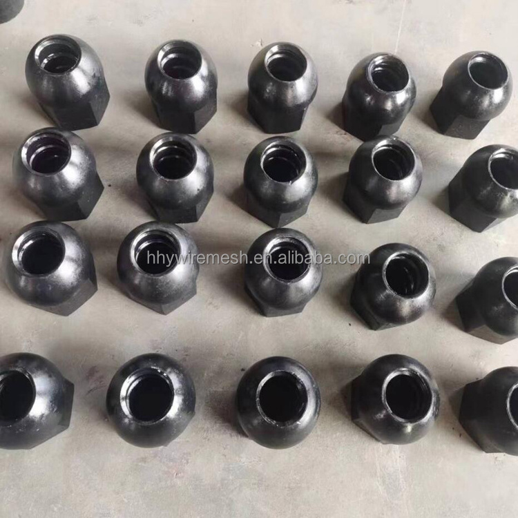 Galvanized Zinc Plated Black Oxide Nuts with Domed Nut for Anchor Bar Anchor Bolt Drilling for Anchor Steel Bar