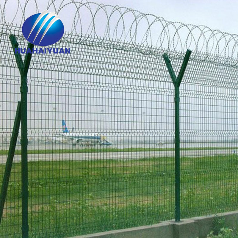 Airport Fence Security Anti-climb barrier Concertina Razor Barbed Wire Fencing airport pvc coated fence