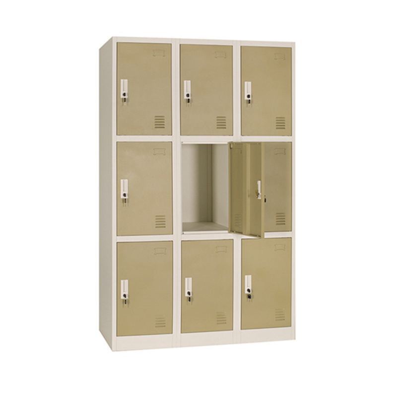 Luoyang CBNT Furniture personal locker Three line nine doors steel Cabinet outdoor locker