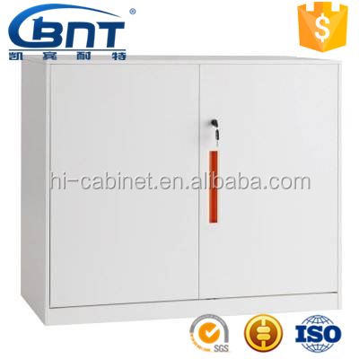 Two small swing door file cupboard stainless steel filing cabinet