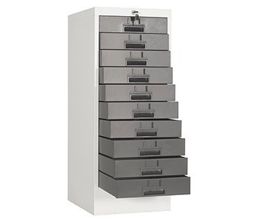 Luoyang CBNT metal furniture steel 10 drawers small file cabinet / colorful beside storage cabinet