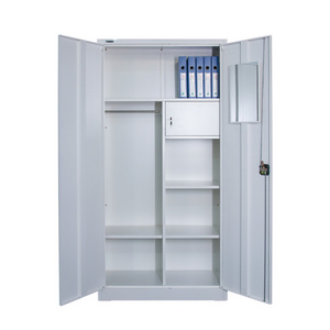 Office Stainless Metal Wardrobe Steel Storage Cabinet Clothes Locker