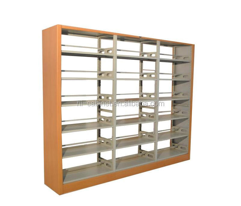 High Quality Library Furniture Used Library Bookcases Metal Manufacturer Industrial Stainless Steel RAL Storage Books Knock-down