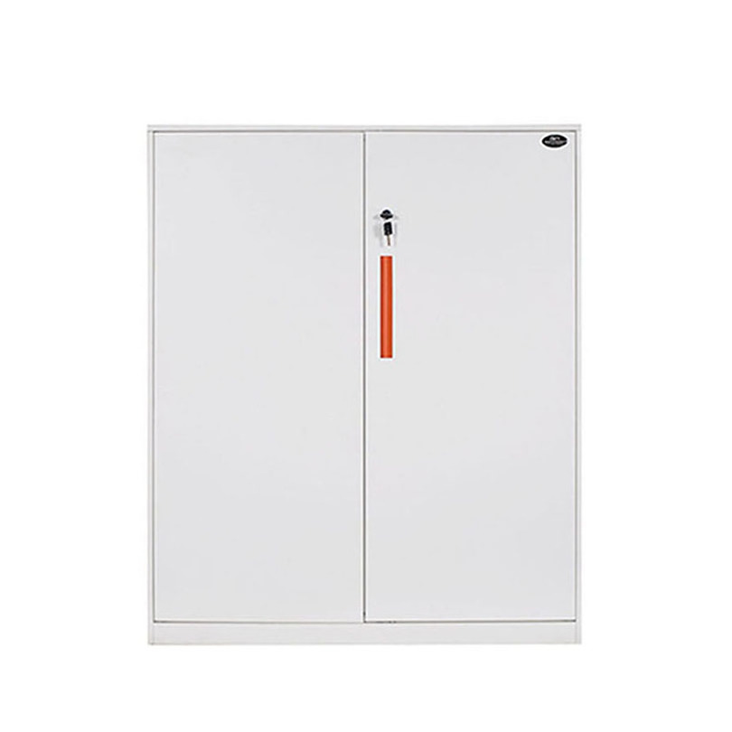 Two small swing door file cupboard stainless steel filing cabinet