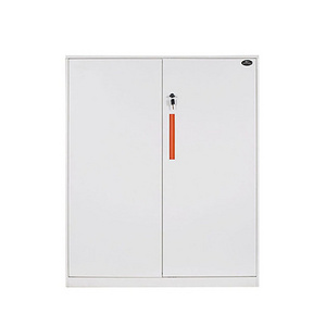 Two small swing door file cupboard stainless steel filing cabinet