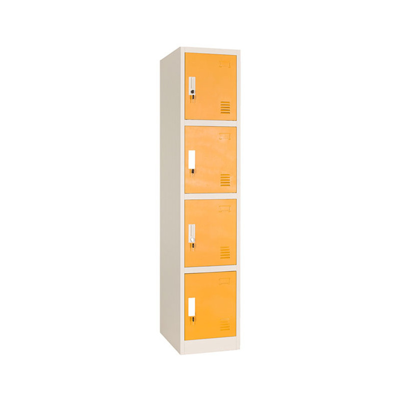 Steel Furniture Multi Tier Metal 4 Doors Office Cabinet Metal Locker