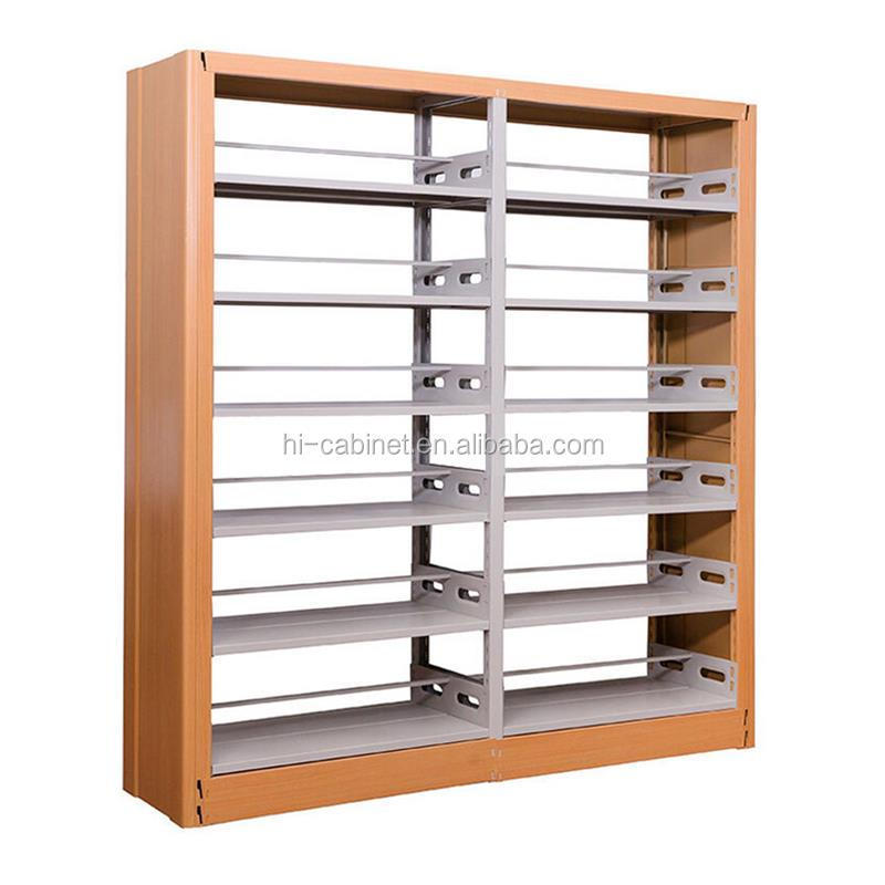 High Quality Library Furniture Used Library Bookcases Metal Manufacturer Industrial Stainless Steel RAL Storage Books Knock-down