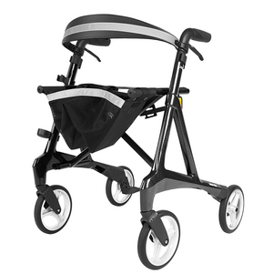 Hot Selling Rollator Walker Folding Large Capacity Outdoor Carbon Fiber Rollator Elderly