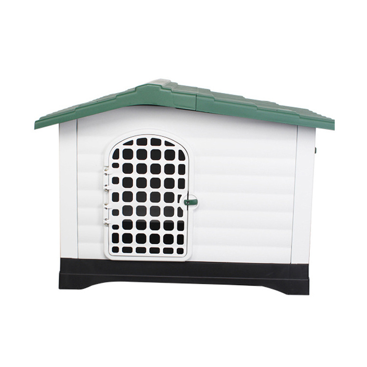 Outdoor Pet Dog Kennel House Waterproof And Windproof Large Plastic Dog House With Door