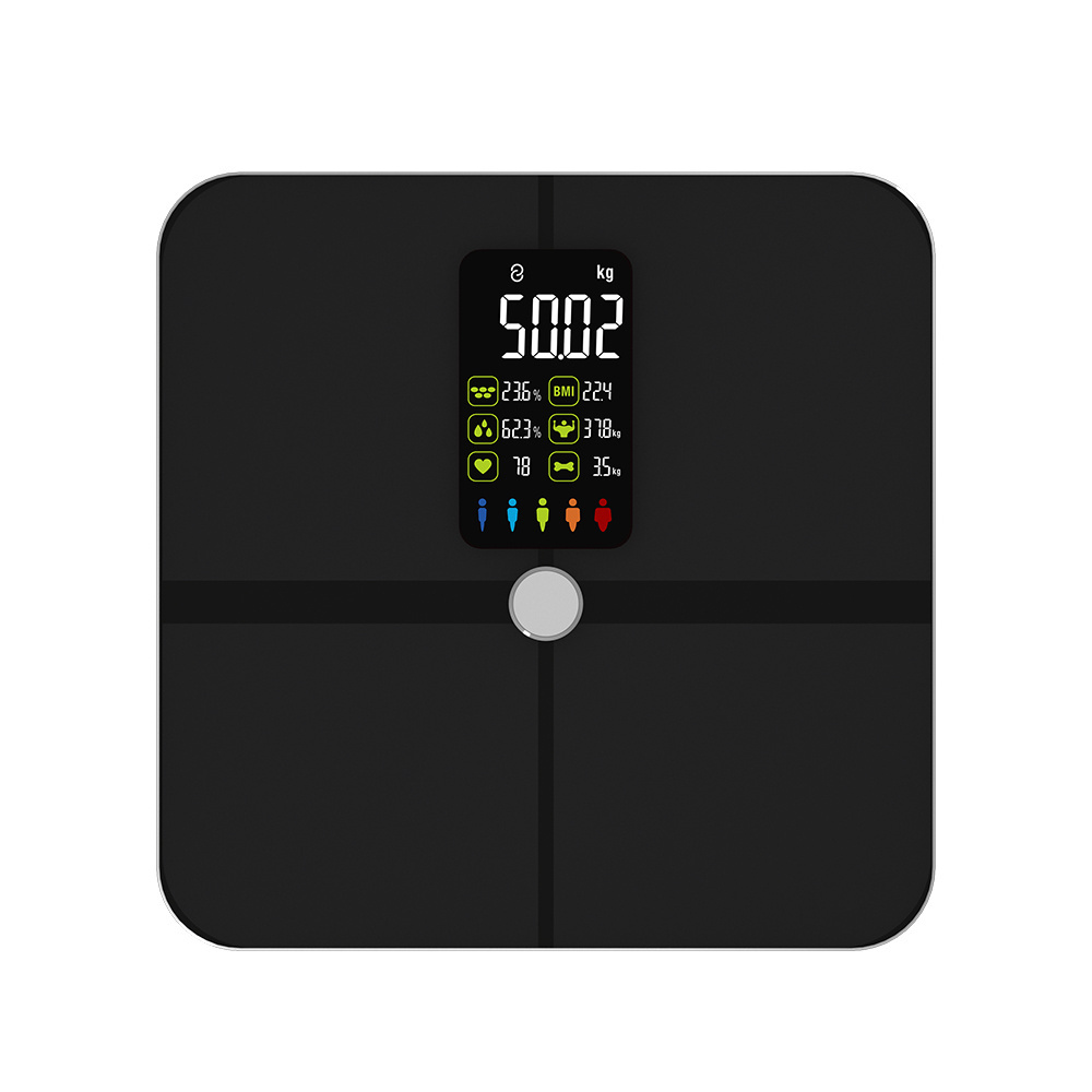 High Precision LCD Display Commercial 40 kg Electric Digital Smart Body Weighing Fat Scale