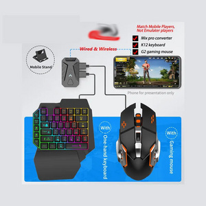 Mix Elite 4 in 1 Mouse Keyboard Converter Combo Pack Game Accessories Gaming Faster Reaction for Android IOS Mobile PUBG Games