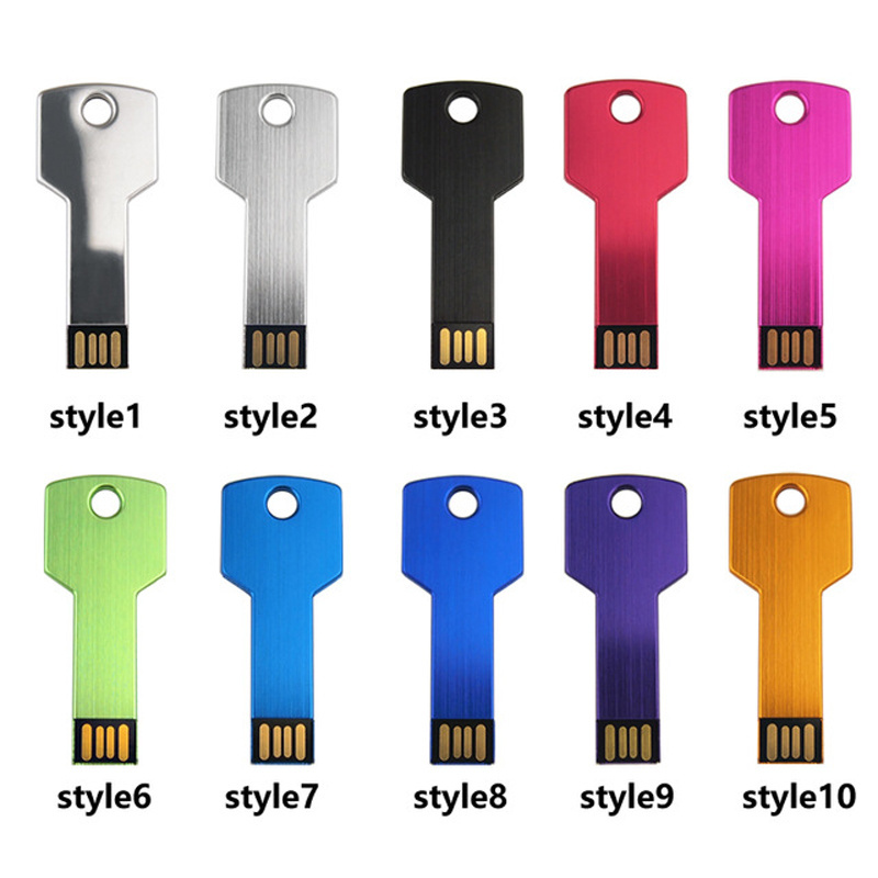 Customized mini metal Key USB flash pen Thumb drives memory sticks for advertising promotion marketing gifts giveaways