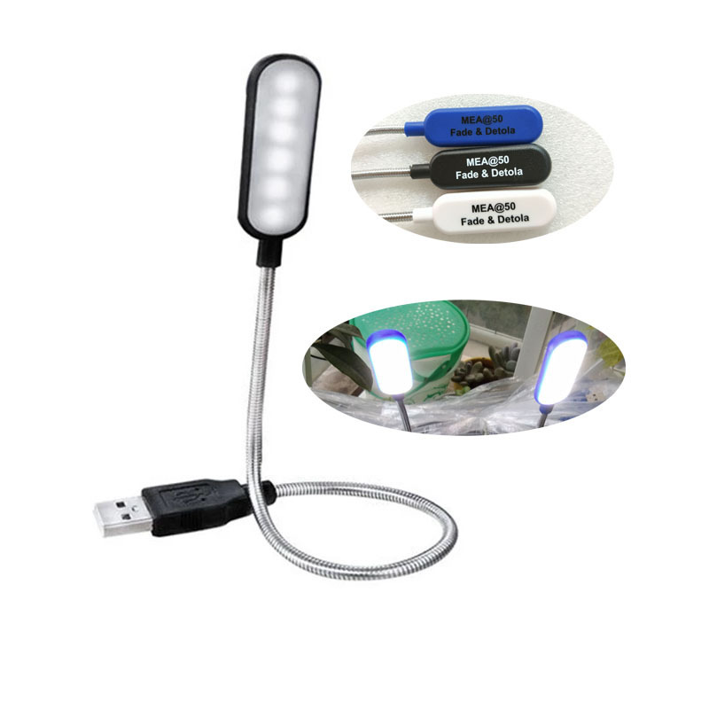 mini Ultra Bright LED Book lamp flexible metal pole portable USB Night Light for Bedroom living room Laptop Computer PC