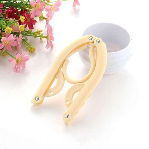 Portable Folding Coat Hangers Plastic Hangers, Travel Accessories Clothes Drying Rack for Travel