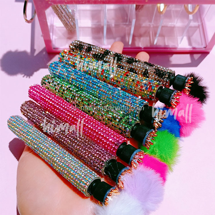 Mascara Eyelash Spoolies Brushes Lash Tube Lash Applicator Disposable mascara wands with keychain