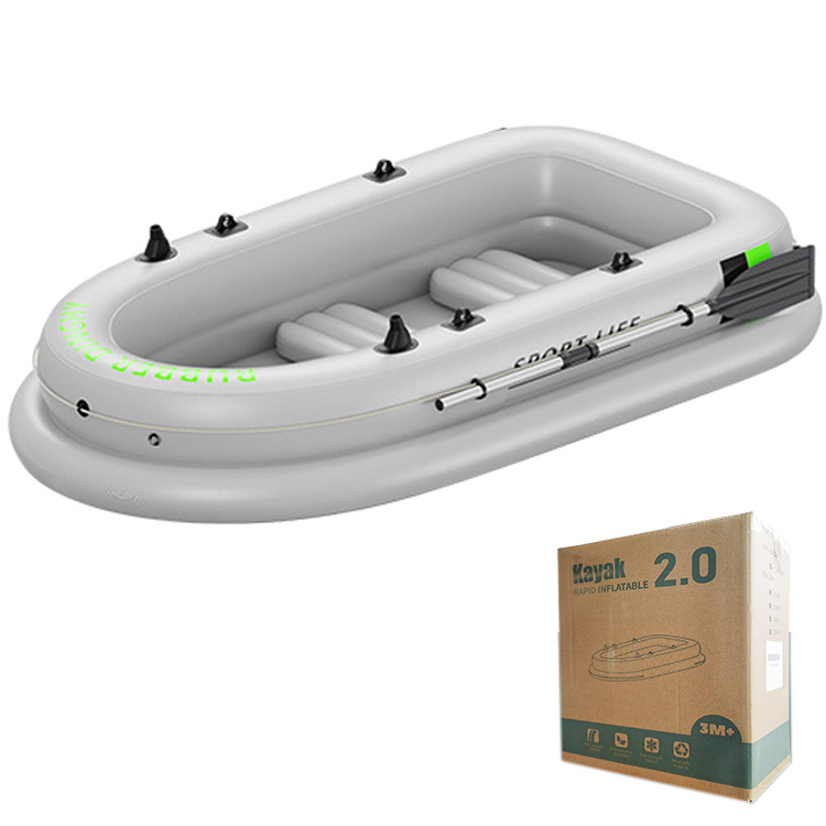 Chinese factory wholesale wireless fast charge bottom increased 30% inflatable boat double chassis inflatable boat