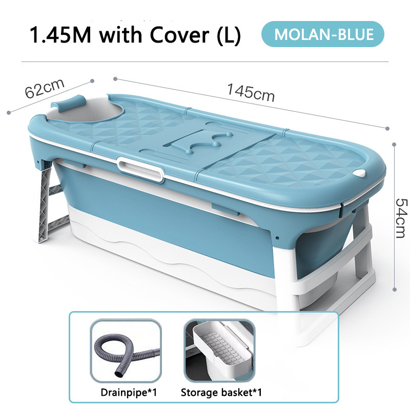 Good Sale 1.38M Freestanding Bathroom Folding Bucket Barrel Portable Plastic Foldable Bath Tub Bathtub/ For Adults