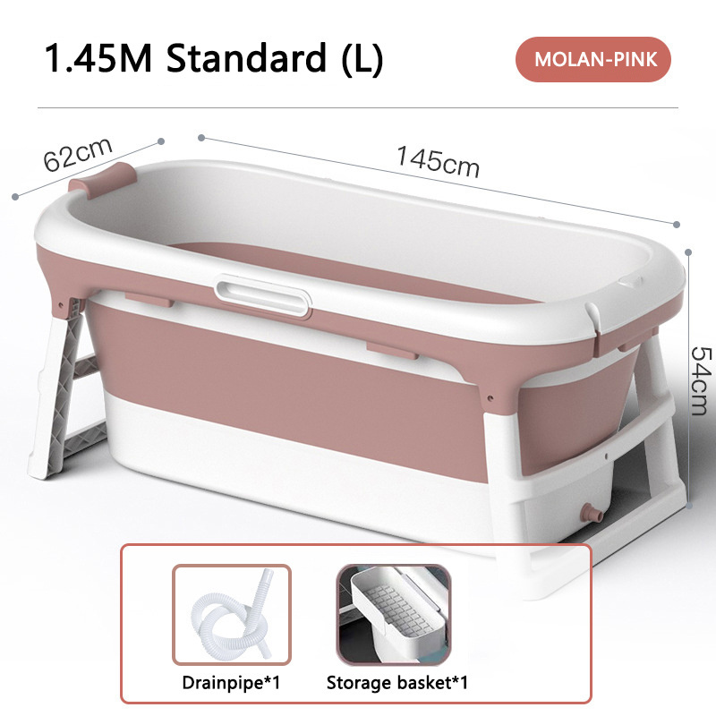 Good Sale 1.38M Freestanding Bathroom Folding Bucket Barrel Portable Plastic Foldable Bath Tub Bathtub/ For Adults