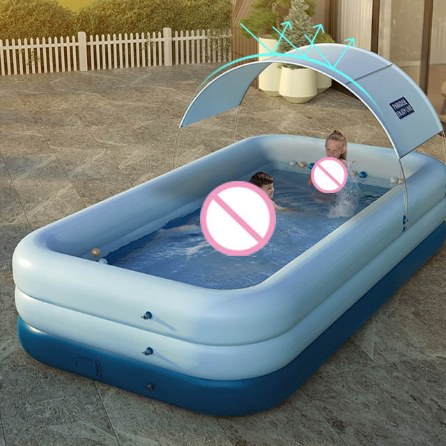 210-300cm  adults  inflatable water  sea pool with outdoor cover and pool toys inflatable